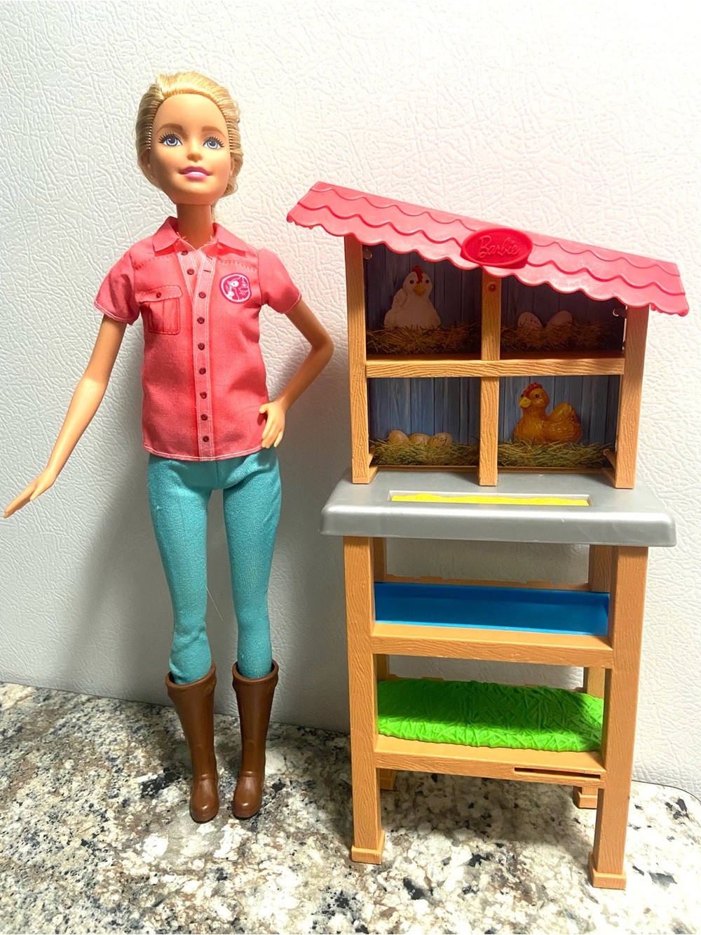 Barbie Veterinarian & Chicken Coop Playset